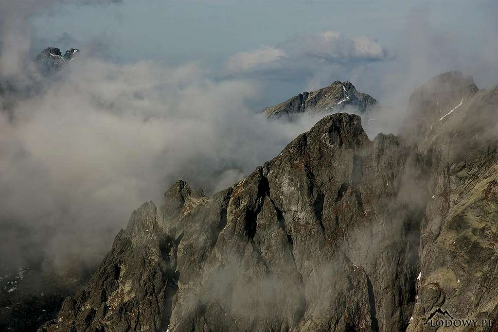 Mount Rysy from Slavkovsky Stit