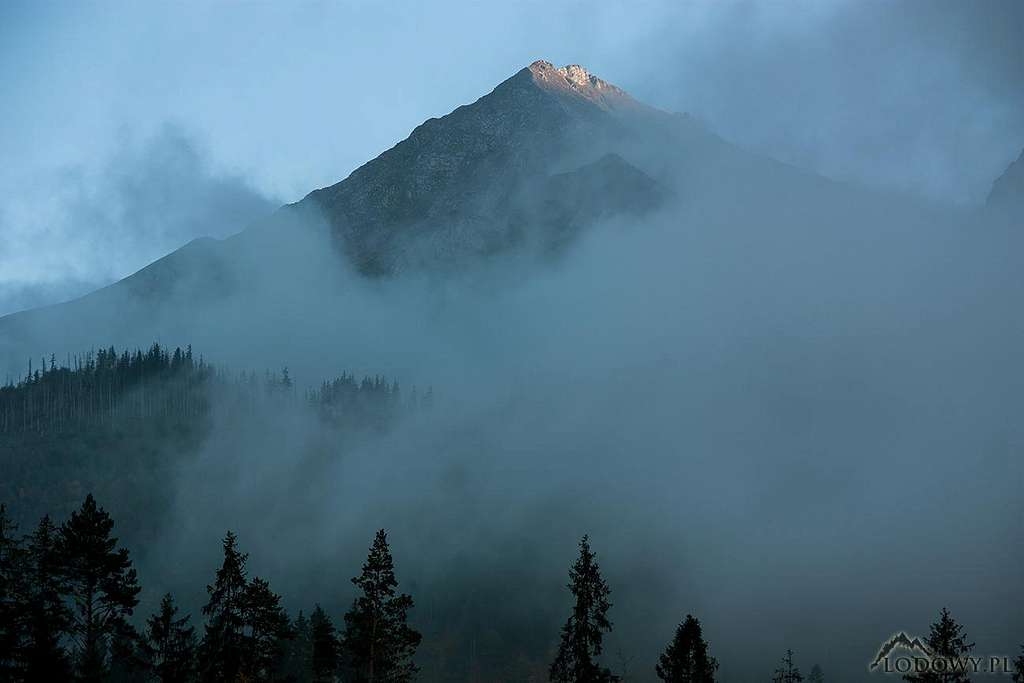 Mount Havran at dusk