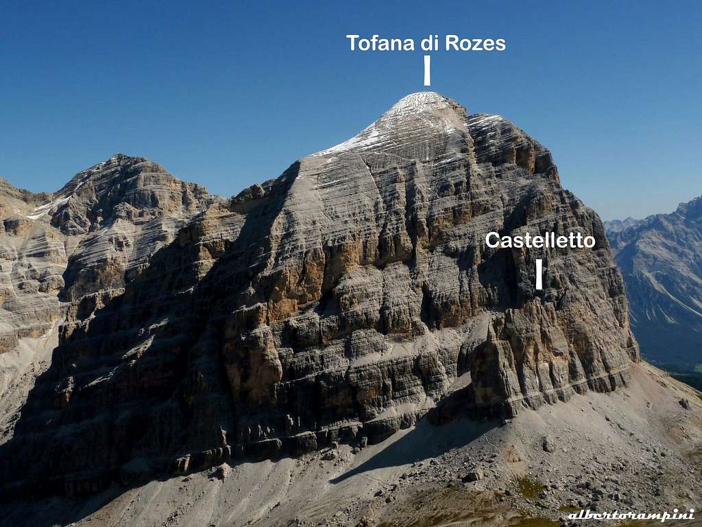 Tofana di Rozes and Castelletto