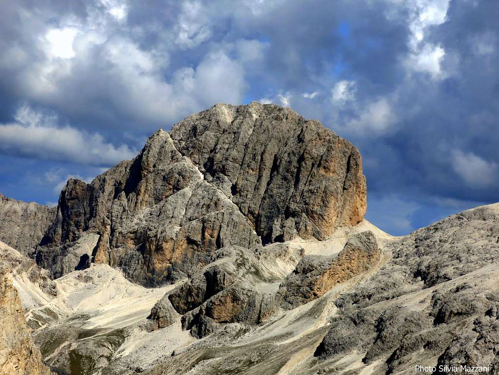 Catinaccio d'Antermoia seen from the summit of Cresta di Davoi