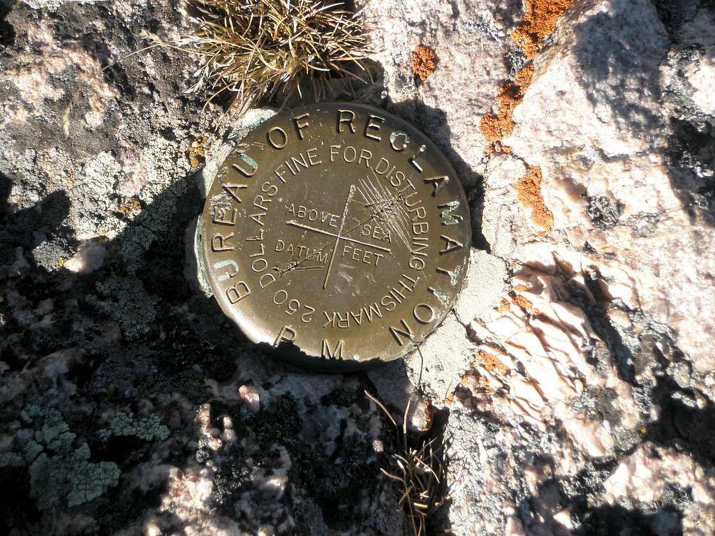 Bard Peak Summit Marker