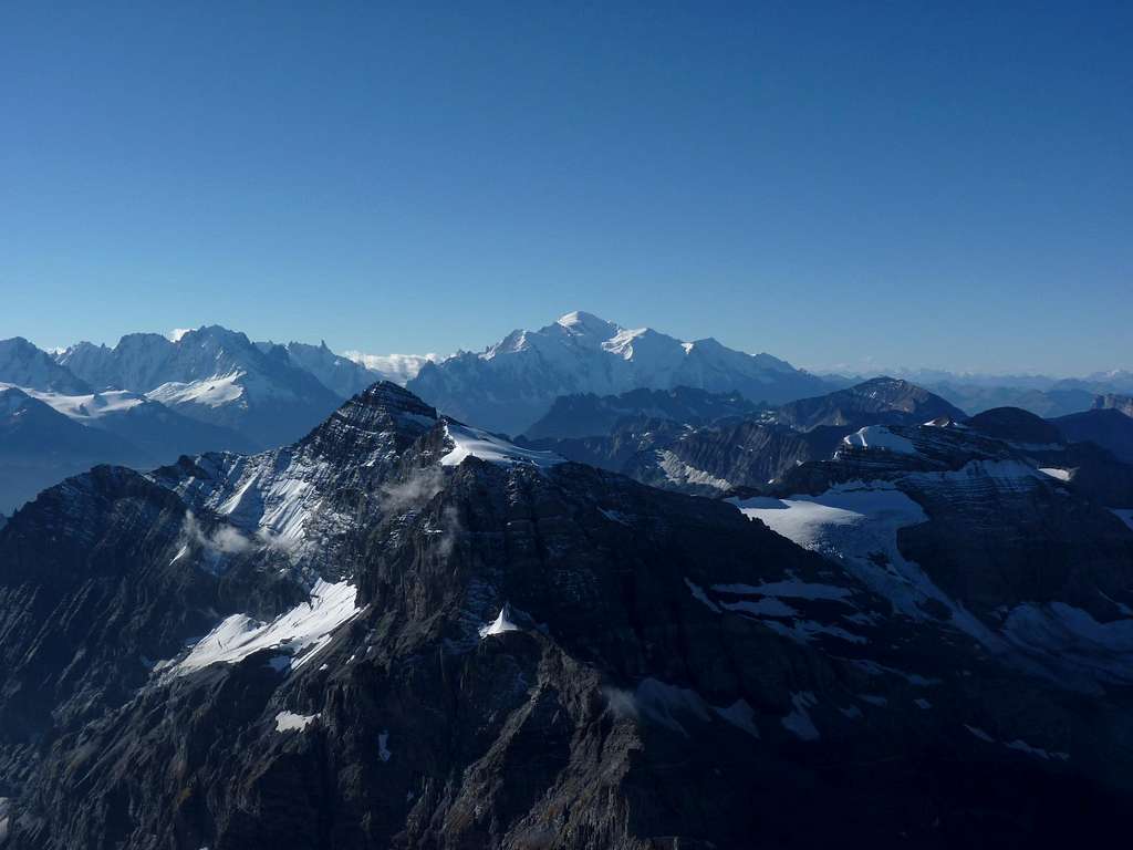 View from Haute Cime summit