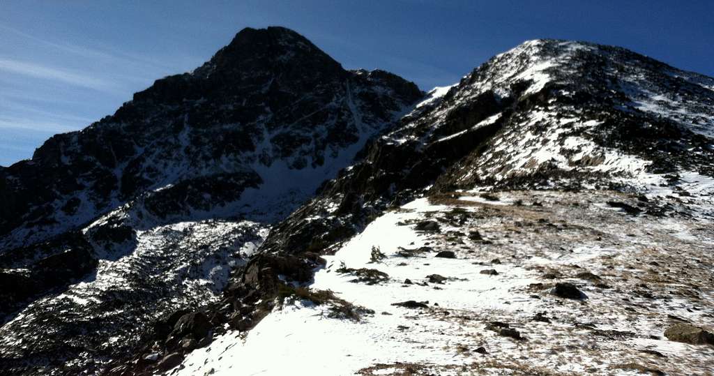 The North Ridge of Mount of the Holy Cross in November