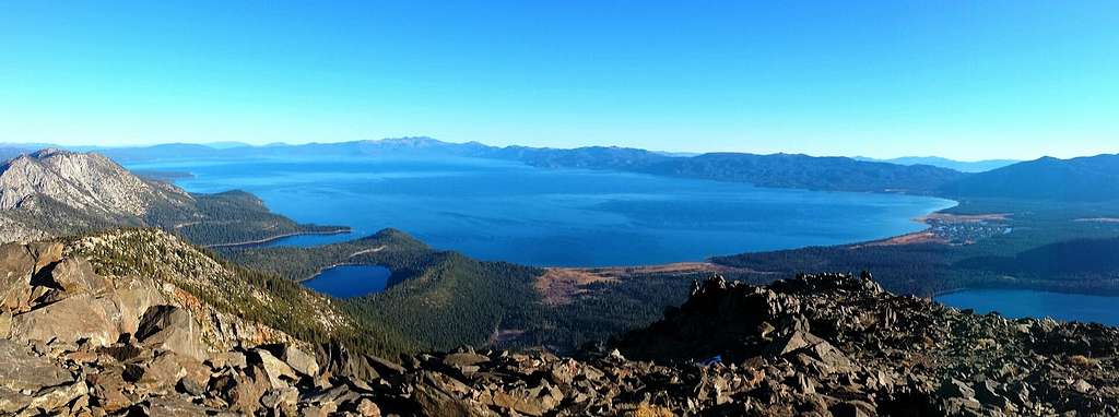 Lake Tahoe Panorama From Mt Tallac