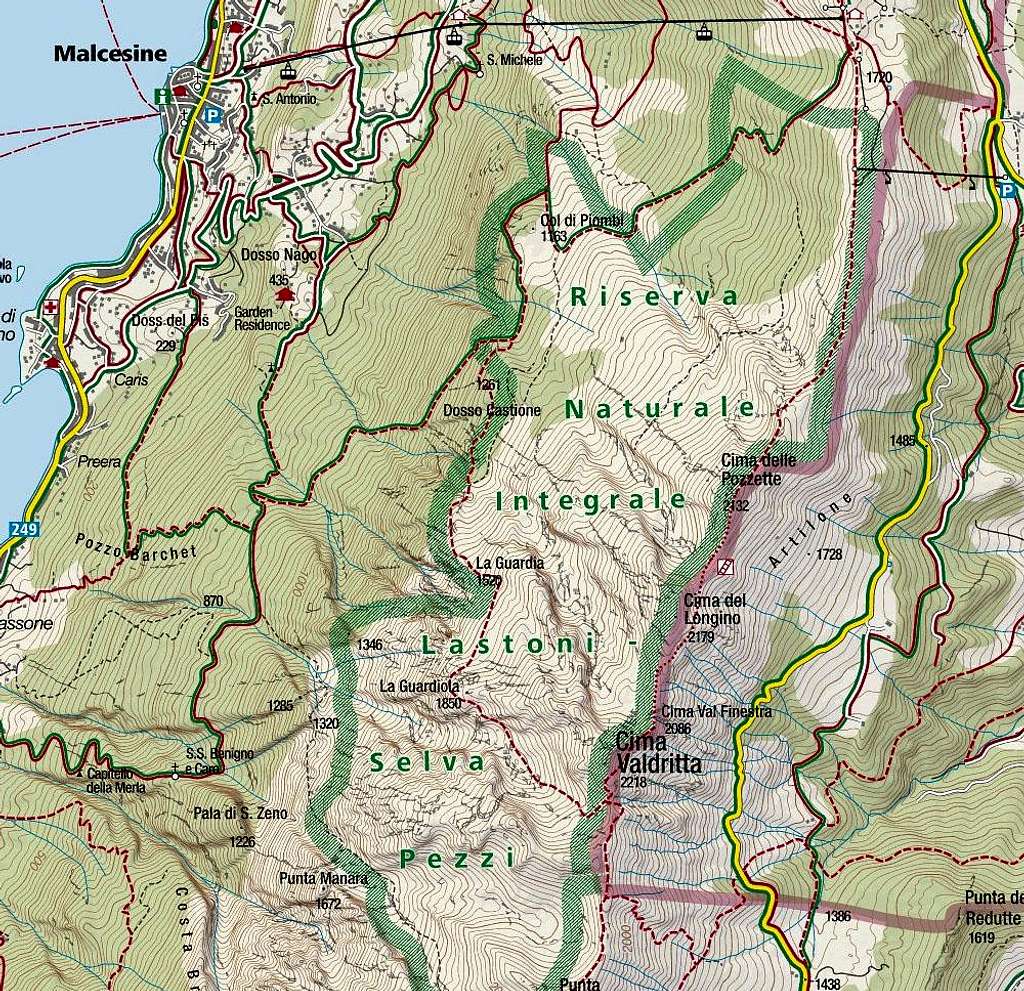Cima Valdritta map 1