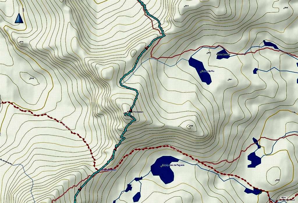 GPS track of Pic de Monestero