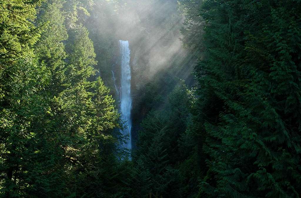 Rainbow Falls, Harrison Lake, British Columbia