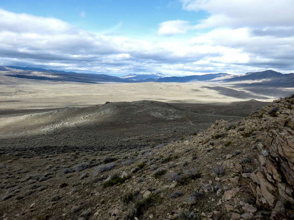 View northwest on a cloudy early December day