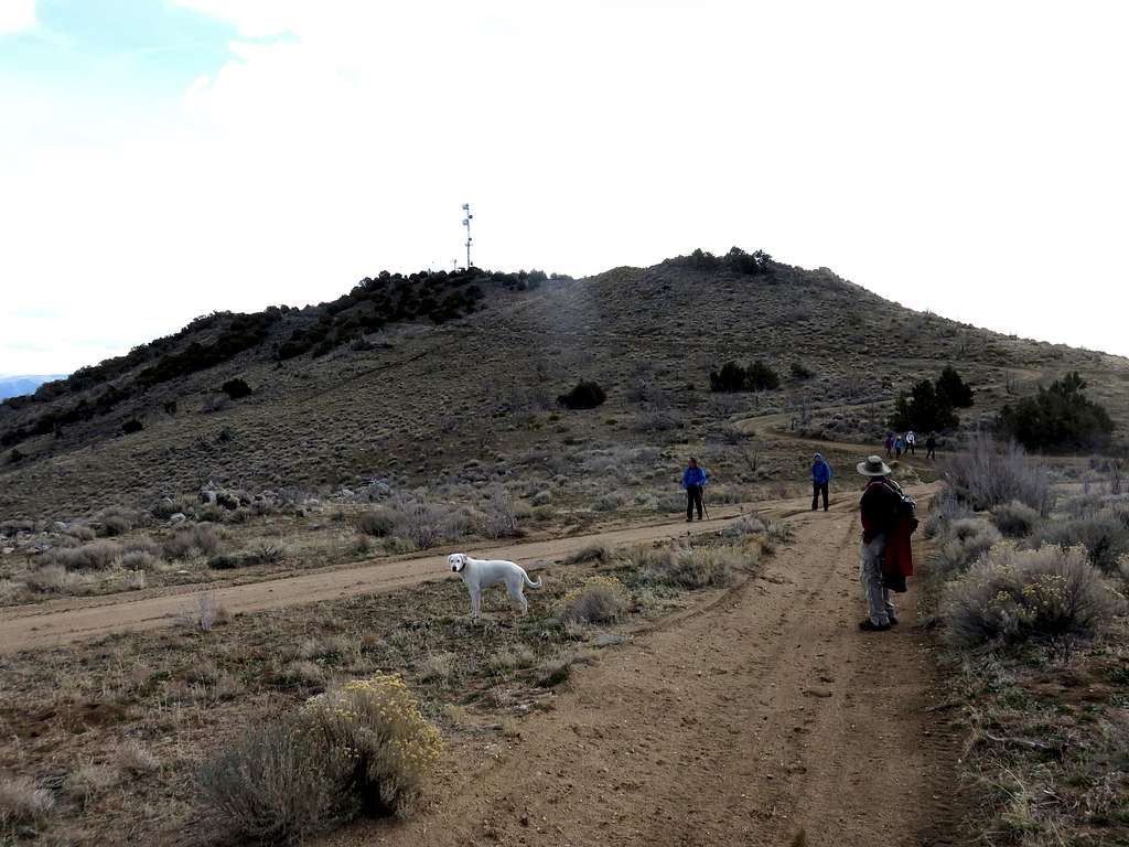 View back towards Warm Springs Mountain from the northwest
