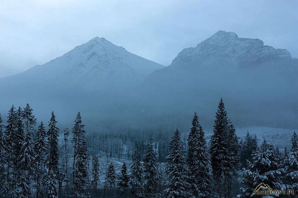 Misty dawn in White Tatras