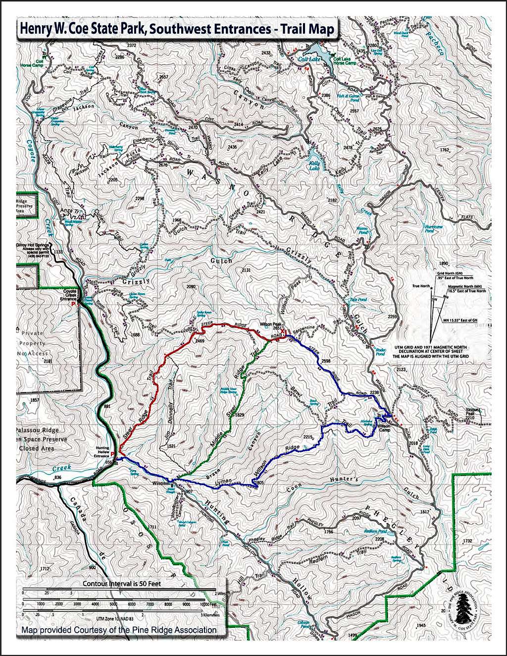 Willson Peak Route Map