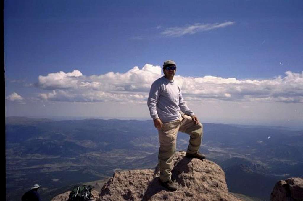 Rob Laird. Longs Peak summit....