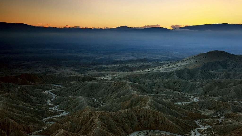 Sunset from Font's Point, Anza Borrego Desert State Park