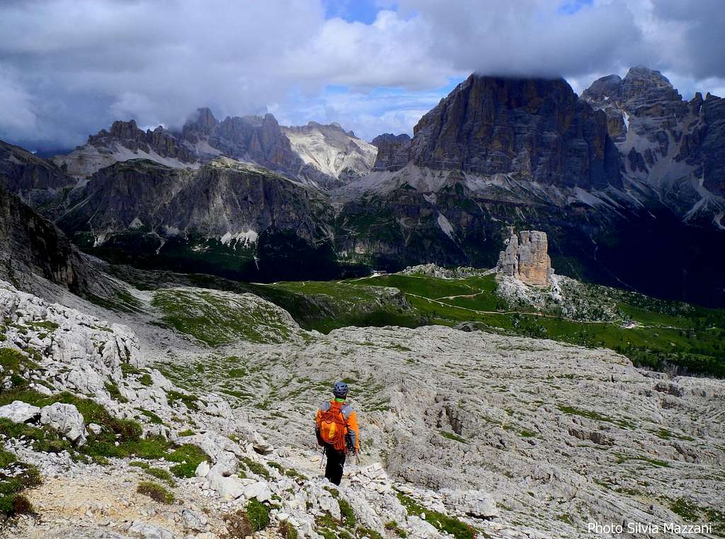 Giants and Lilliputians of the Dolomites seen from Gusela