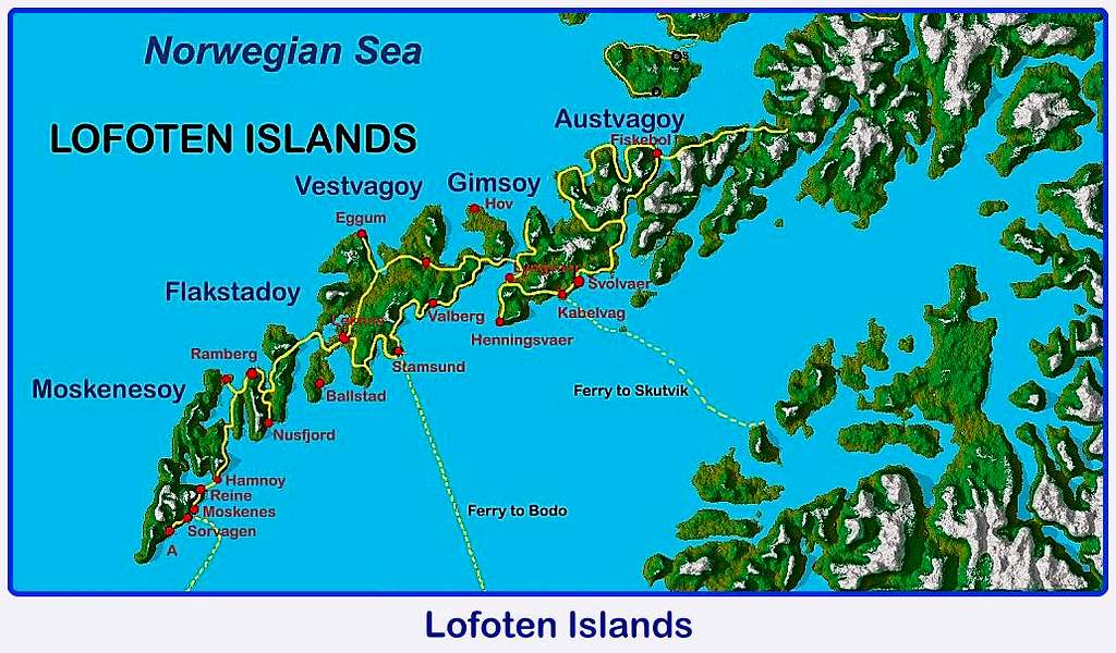 Lofoten map