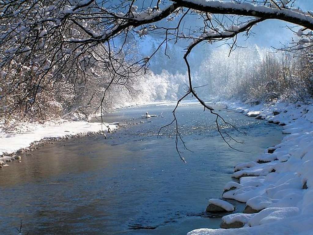 Idyllic River Lammer near the...