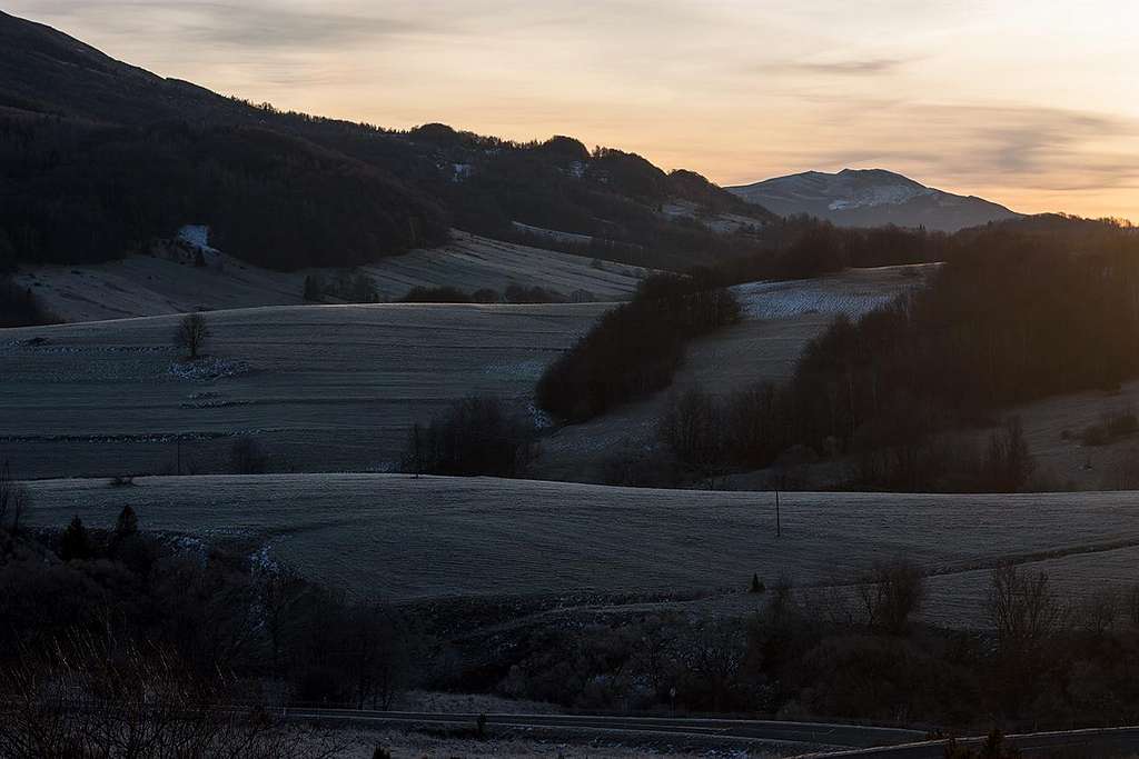 Mount Tarnica at dawn
