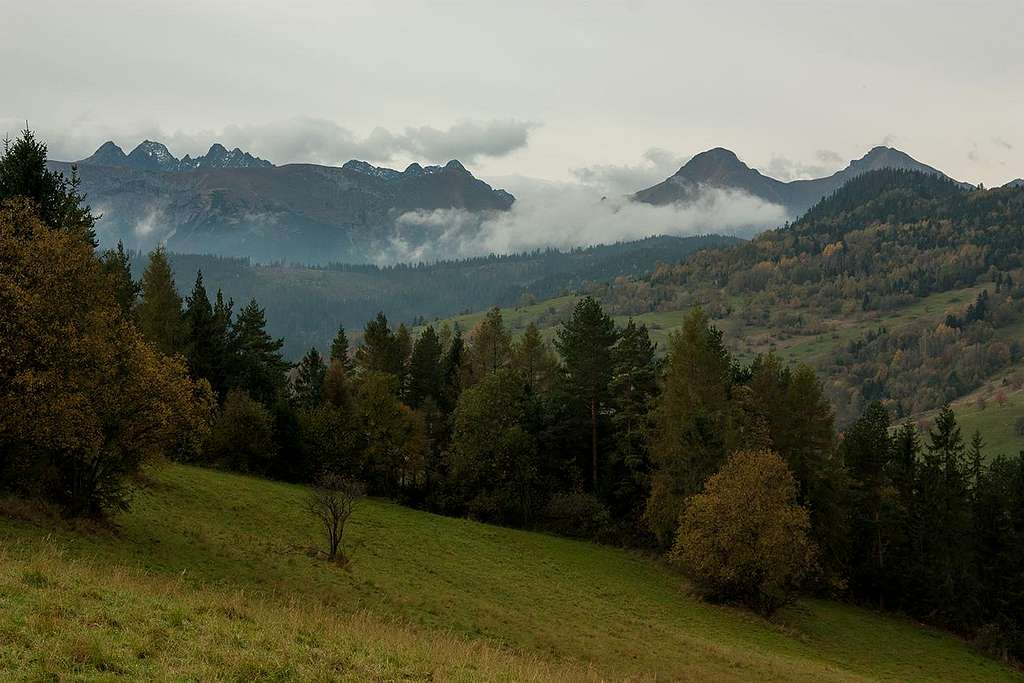 Tatras from Hanusovske sedlo