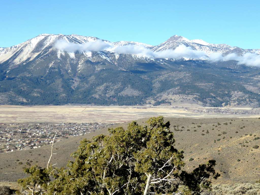 Mount Rose and Slide Mountain seen from near the summit of Jumbo Grade Hill