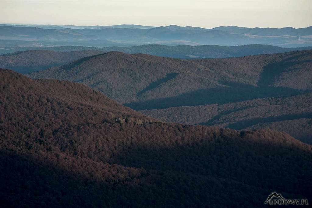 Beskid Skolski mtns. from Wielka Rawka