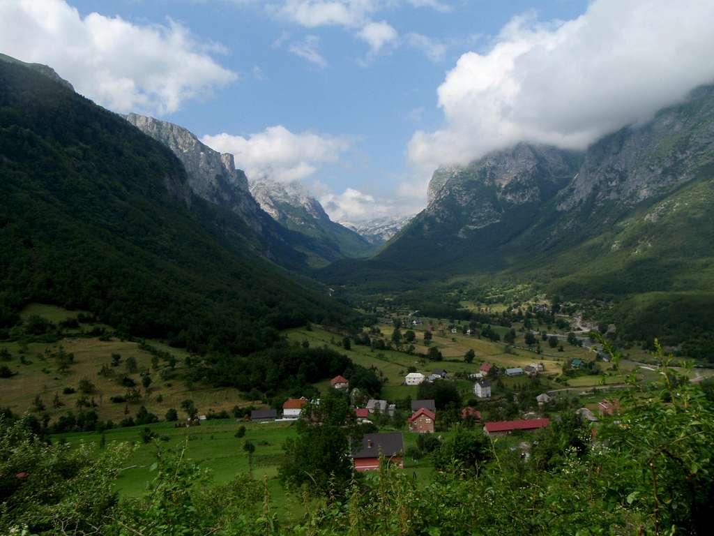 Prokletije Mountains from Vusanje, Montenegro