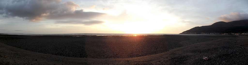 Rocky Mountain & Newcastle Beach Panorama