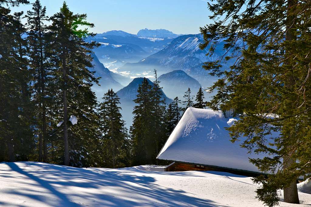 Winter idyll below the Predigtstuhl
