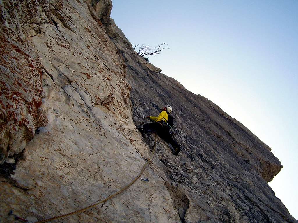 Smooth slab on Heidi, Pizzo d'Uccello