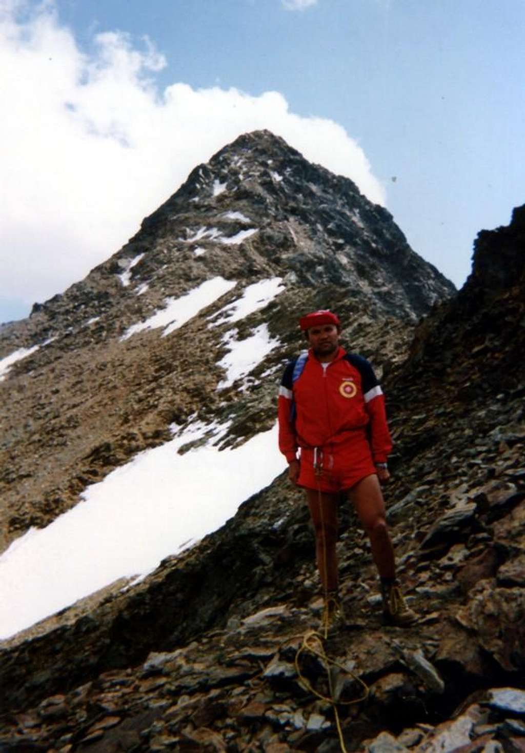 Valaisan descending by E-NE Face to Valaisan Pass 1993