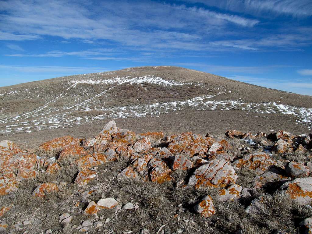 traversing towards the summit