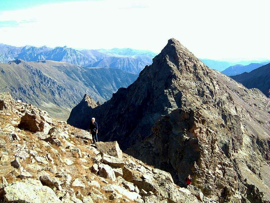 Corborant, last easy slopes near the summit