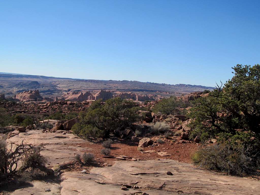 Arches National Park from Dome