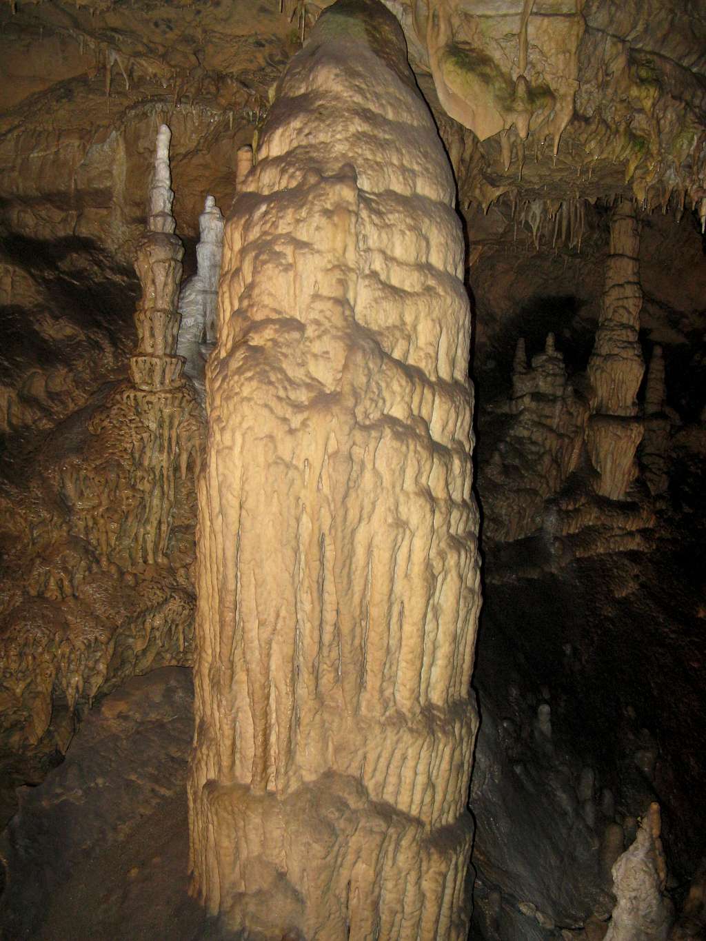 Huge stalagmite