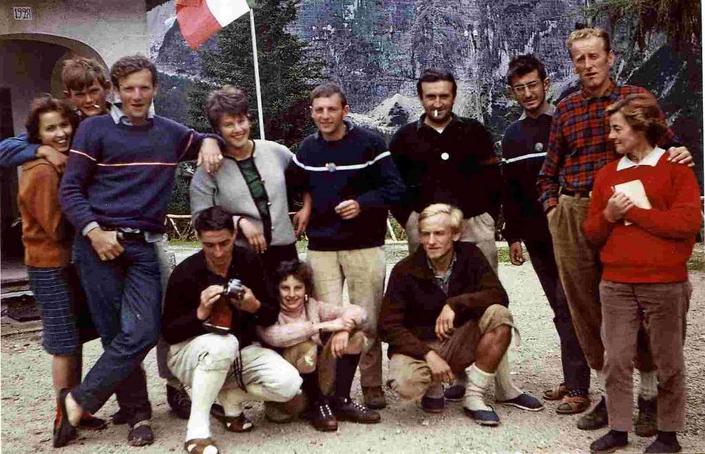 George Livanos and friends (Rifugio Vazzoler)