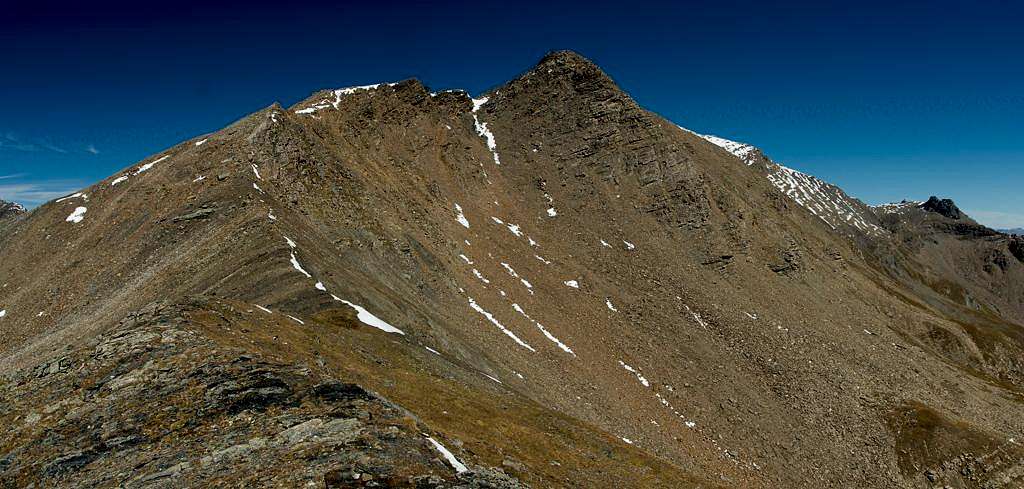 Piz Nair seen from the first foresummit