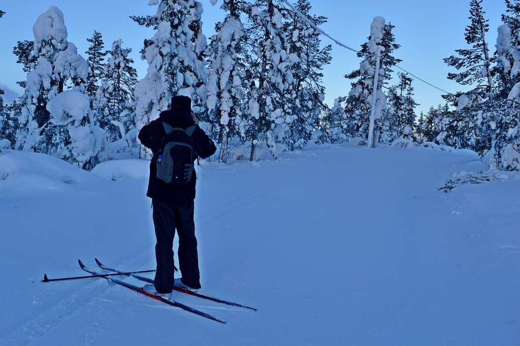 Arctic cross-country skiing