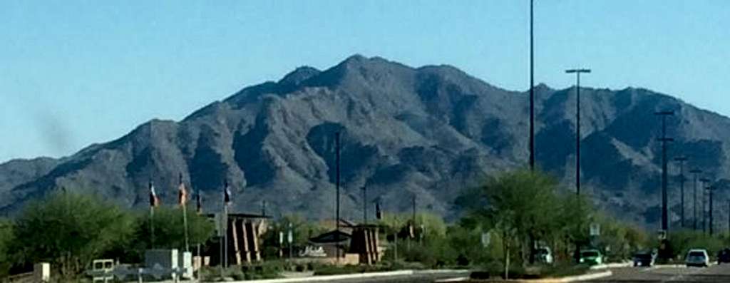 San Tan Mountain from Chandler Heights Rd & Higley Rd