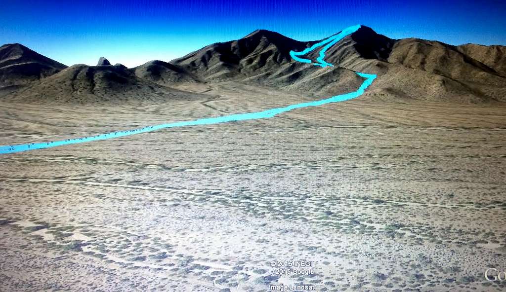 Screencap of Route from GPS Data