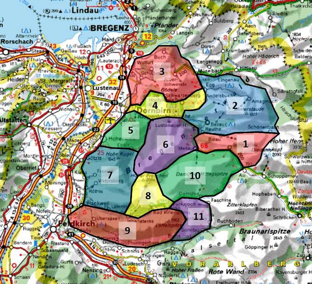 Subgroups of Bregenzerwaldgebirge
