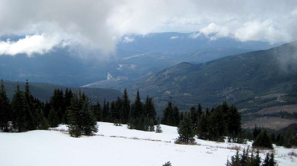 North Fork Nooksack Valley from Bald Mountain
