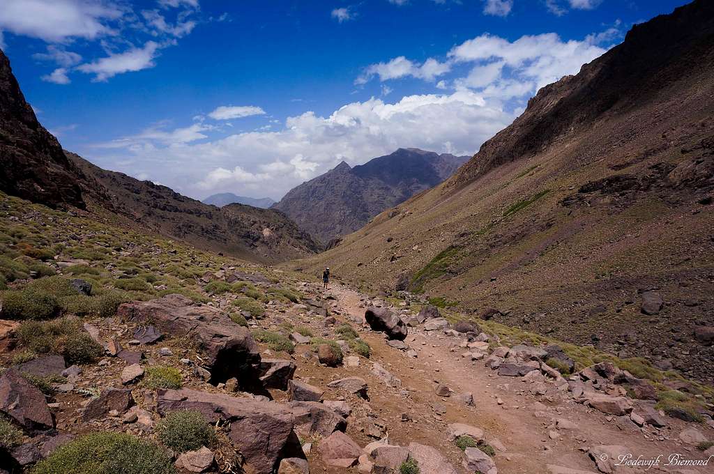 Beautiful view from the Toubkal Refuges at 3200m