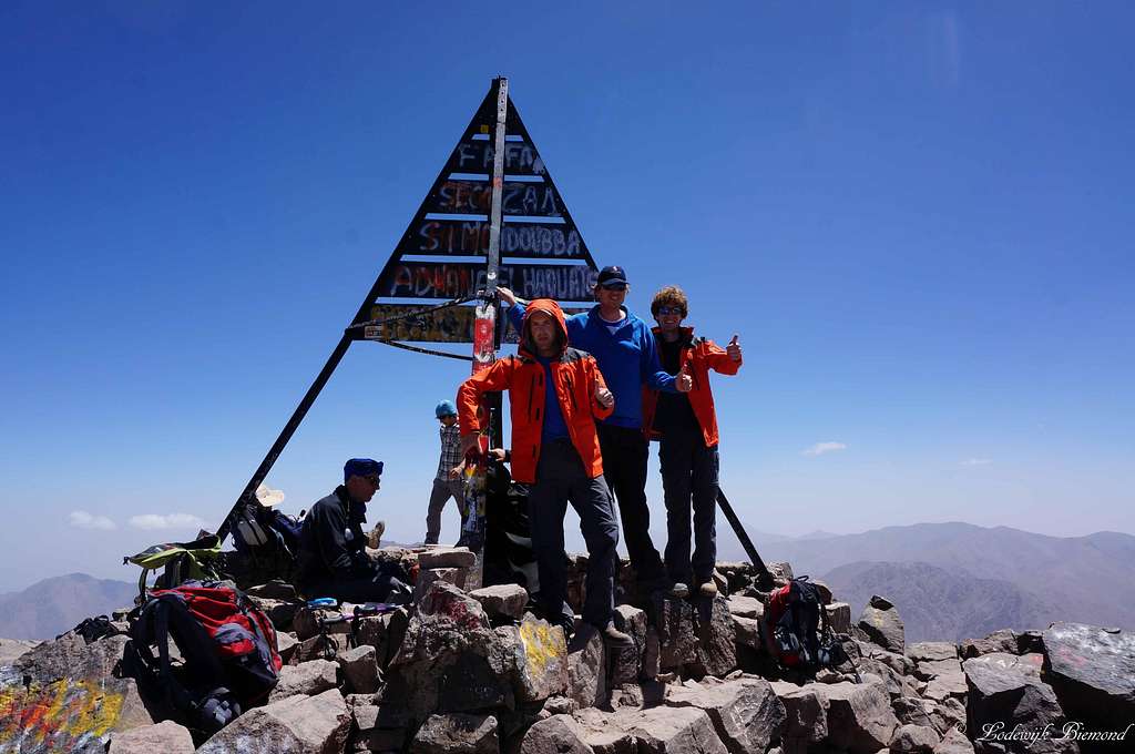 On the summit of Toubkal!