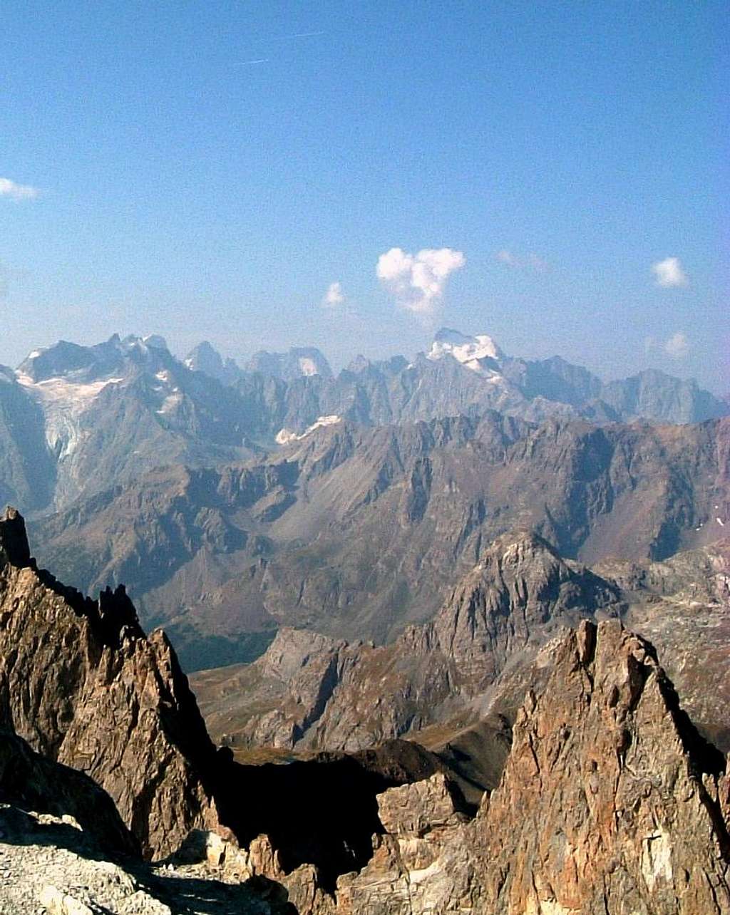 The Ecrins seen from Pointe des Cerces