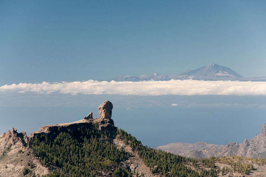 Roque Nublo in front of Teide