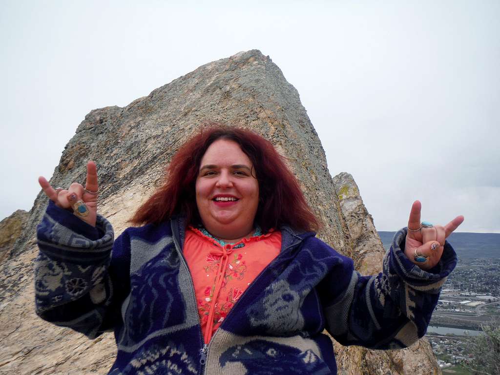BearQueen at the summit rock