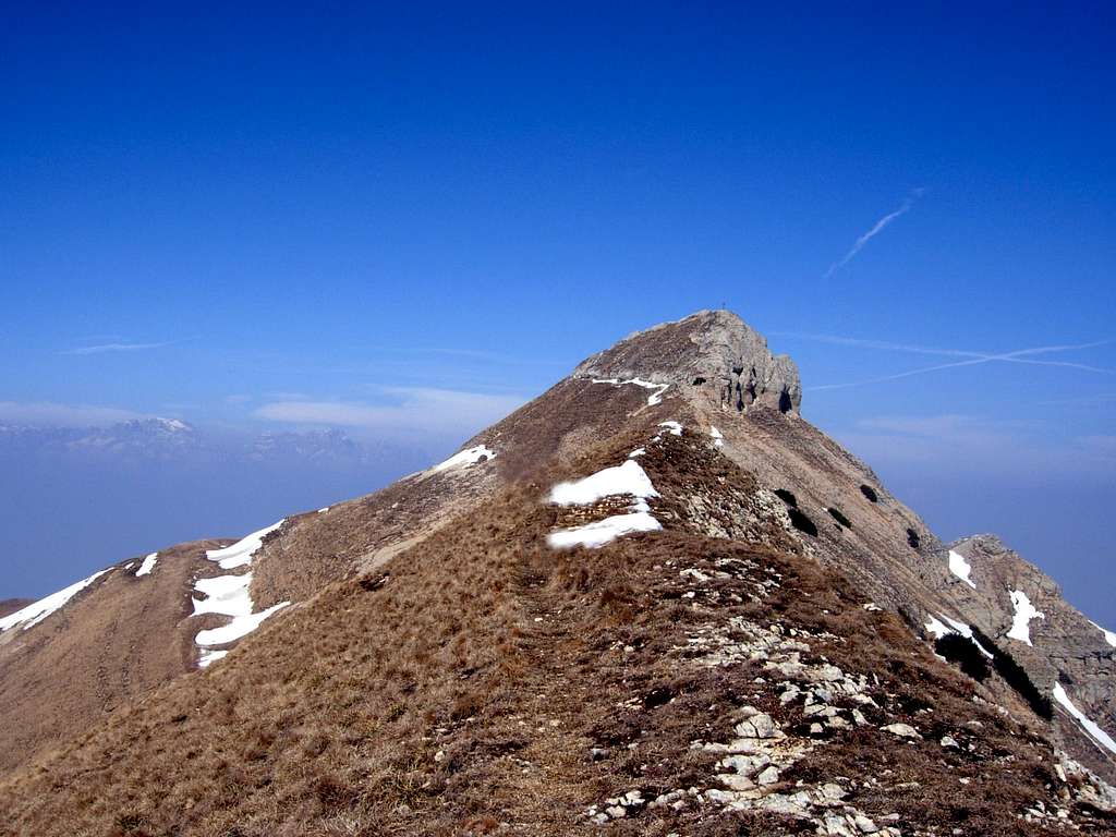 Cornetto, near the summit