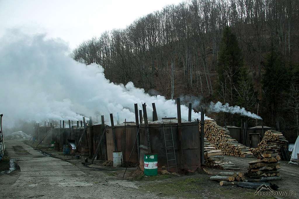 Charcoal burning in Bieszczady