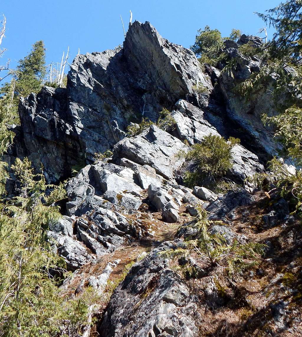 4100' on Hubbart Peak's West Ridge