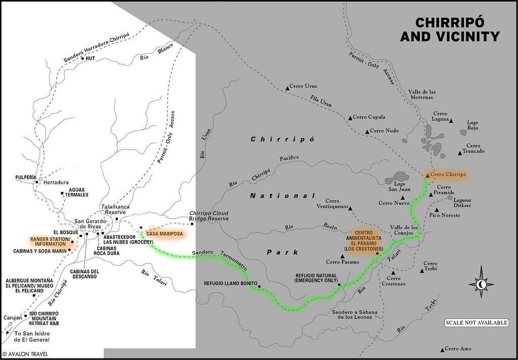 Chirripo Map