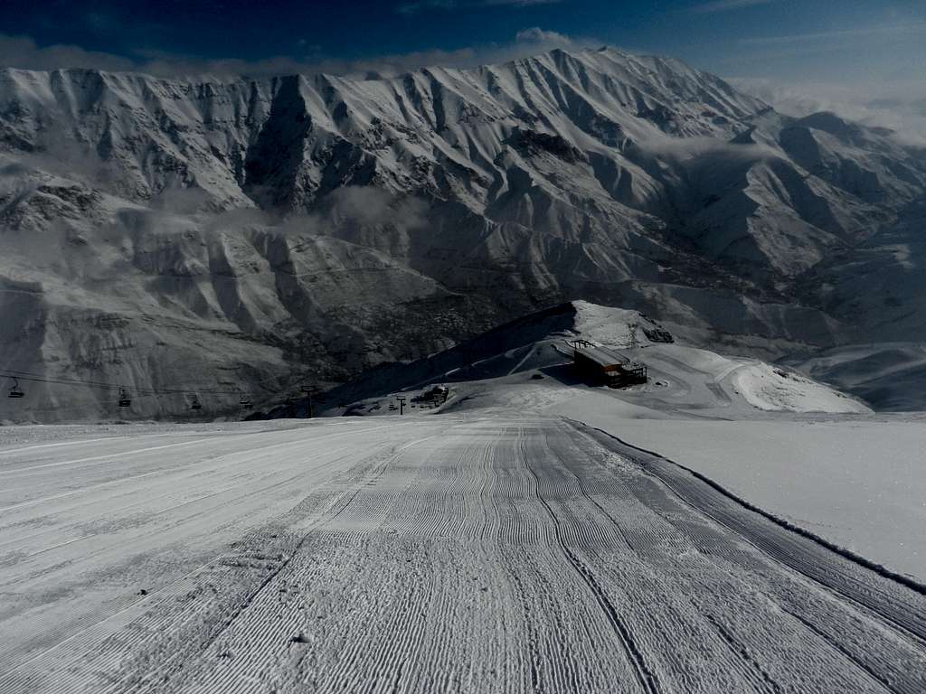 upper part of the ski area